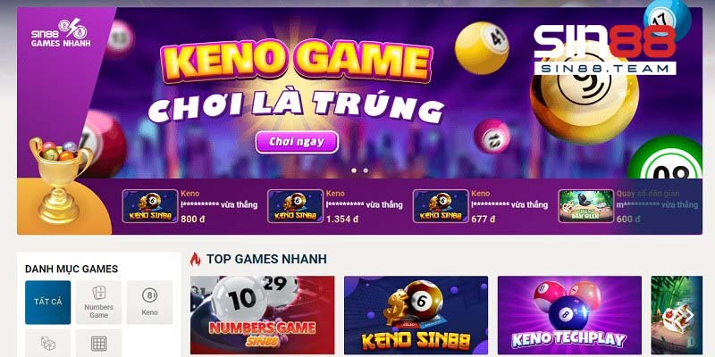 Game Nhanh Sin88 - Không Gian Cá Cược Đẳng Cấp Số 1 Châu Á